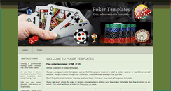 Desktop Screenshot of pokertemplates.net