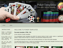 Tablet Screenshot of pokertemplates.net